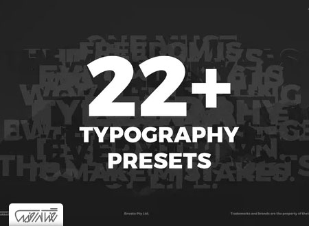 +22 پریست افترافکت موشن تایپوگرافی - Typography Presets - Animated Typography 
